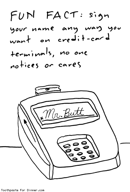 Credit Card Fun Fact