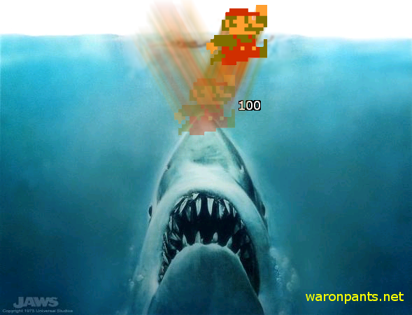 Mario vs Shark