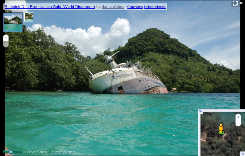 World Discoverer Shipwreck Photo